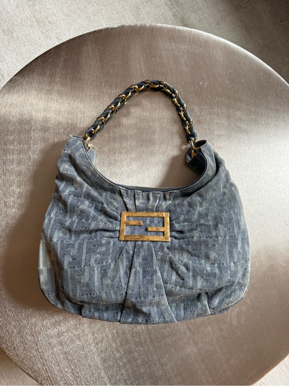 FENDI DENIM ZUCCA MIA TOTE